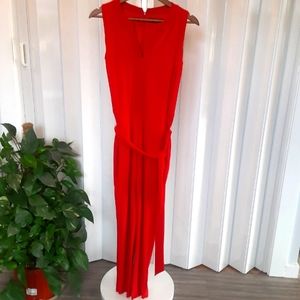 Lauren Ralph Lauren Red Jumpsuit; Size Small